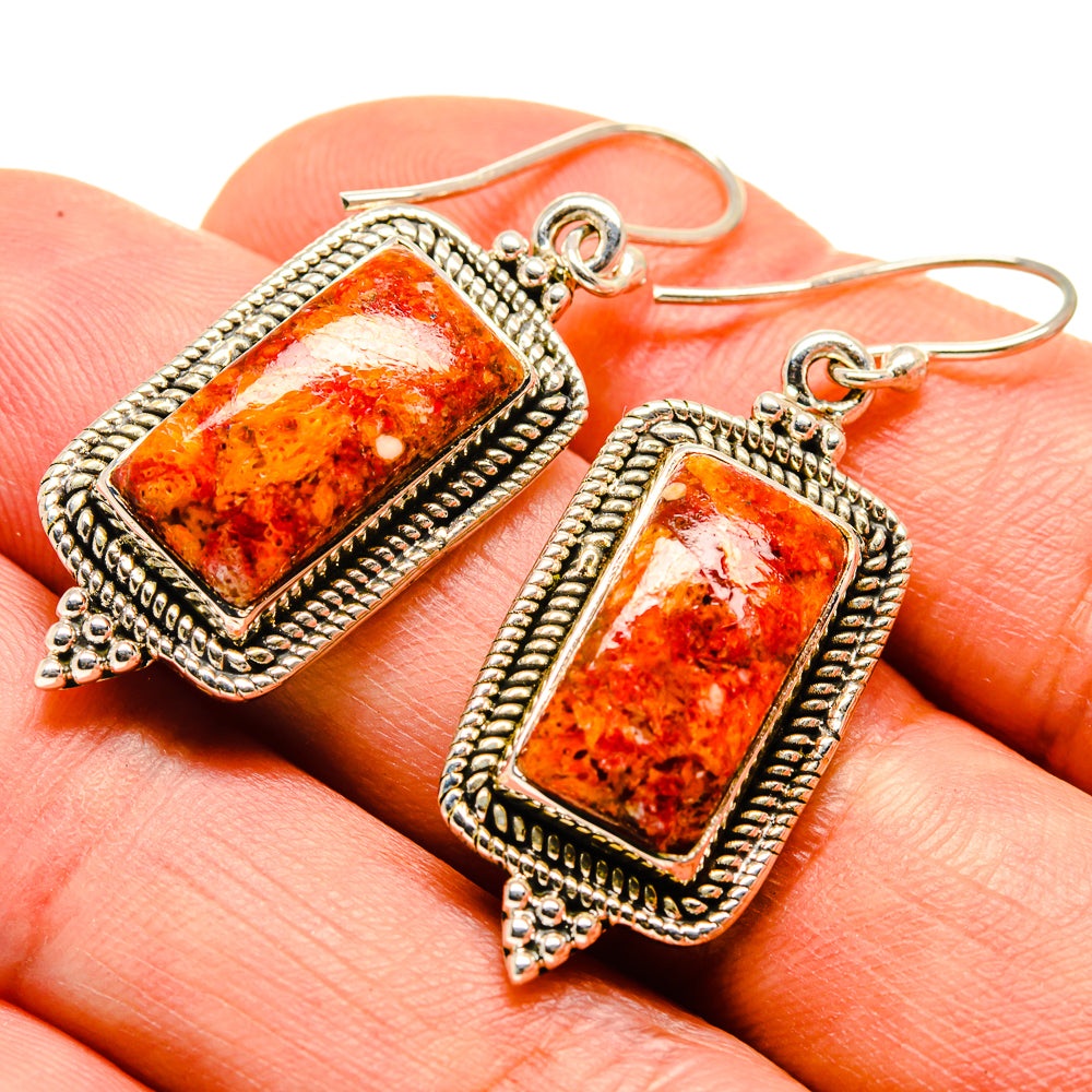 Sponge Coral Earrings handcrafted by Ana Silver Co - EARR414005
