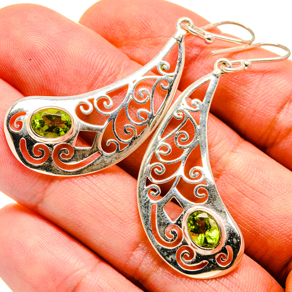 Peridot Earrings handcrafted by Ana Silver Co - EARR414009