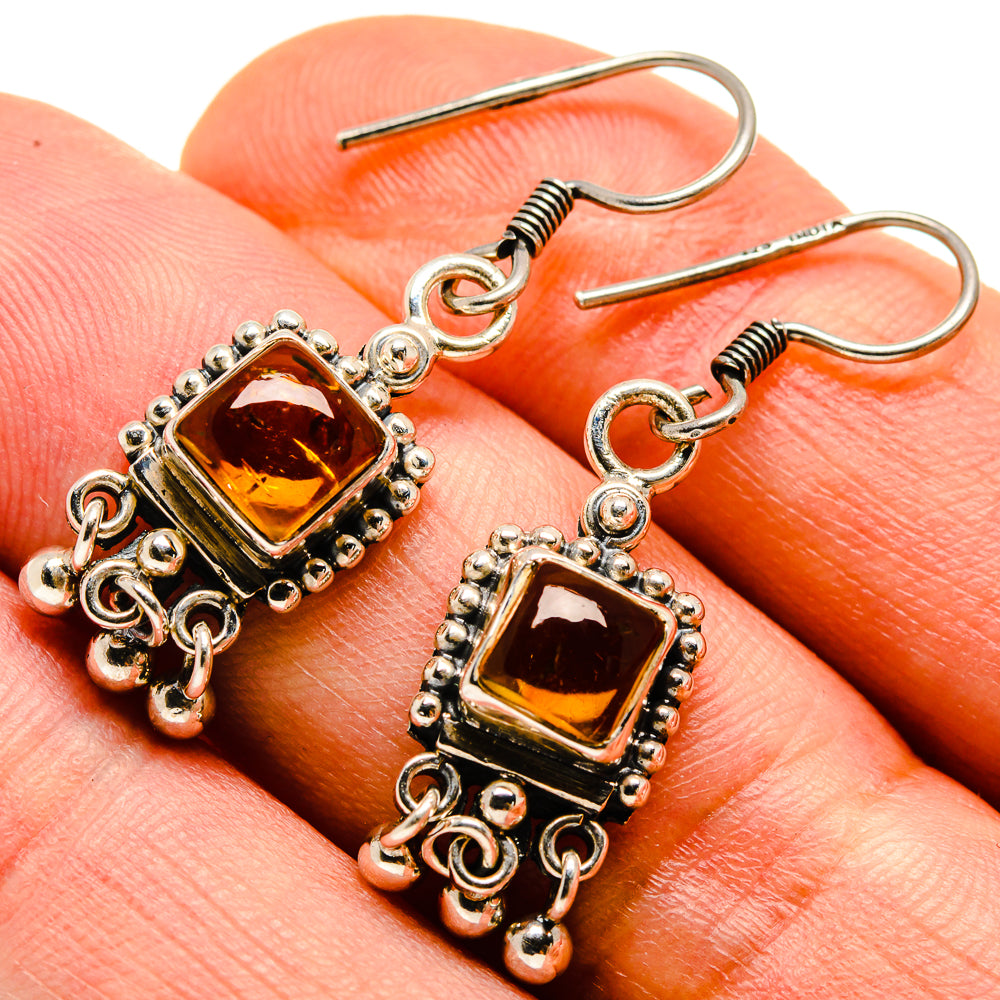 Citrine Earrings handcrafted by Ana Silver Co - EARR414012