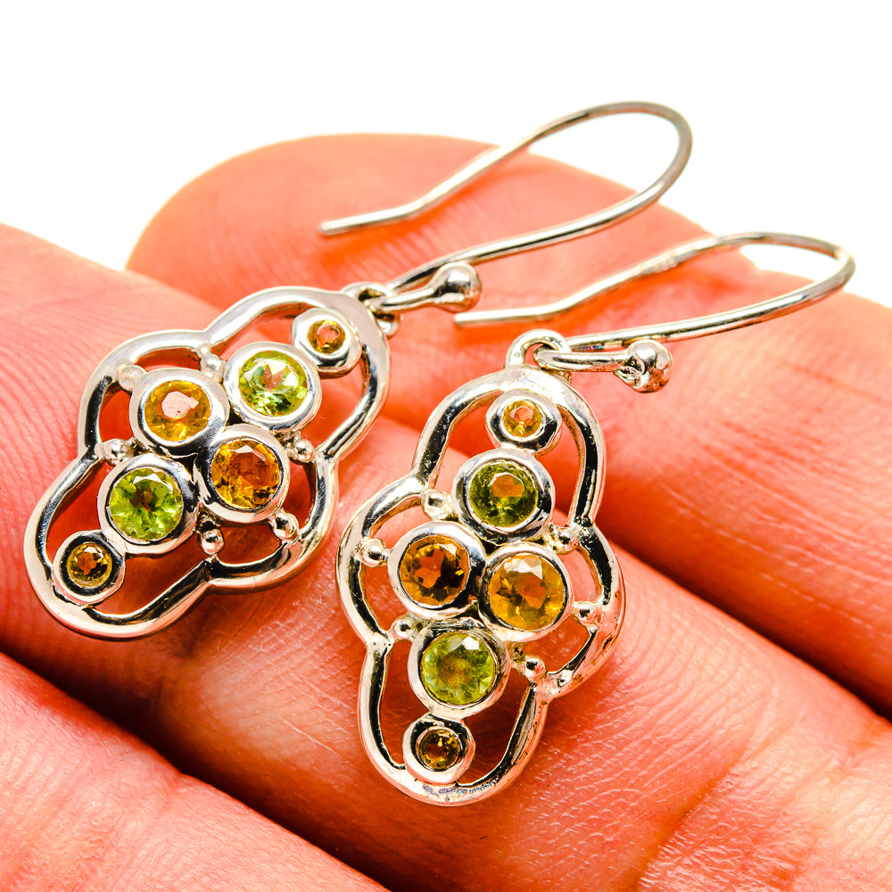 Peridot Earrings handcrafted by Ana Silver Co - EARR414013