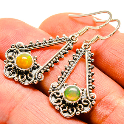 Ethiopian Opal Earrings handcrafted by Ana Silver Co - EARR414020