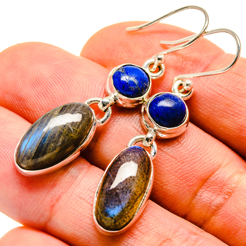 Labradorite Earrings handcrafted by Ana Silver Co - EARR414026