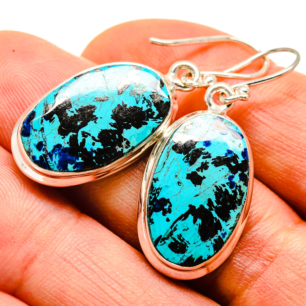 Shattuckite Earrings handcrafted by Ana Silver Co - EARR414046
