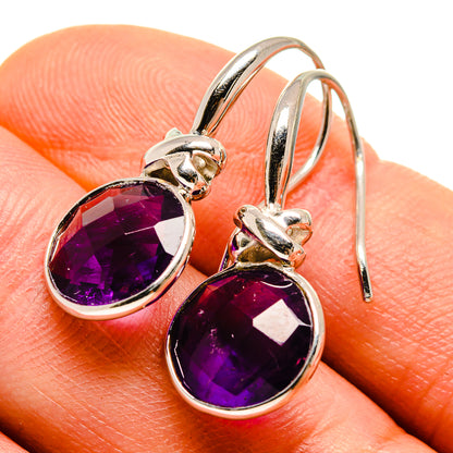 Amethyst Earrings handcrafted by Ana Silver Co - EARR414050