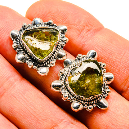 Green Tourmaline Earrings handcrafted by Ana Silver Co - EARR414058