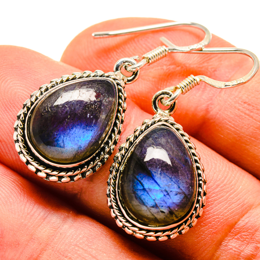 Labradorite Earrings handcrafted by Ana Silver Co - EARR414073