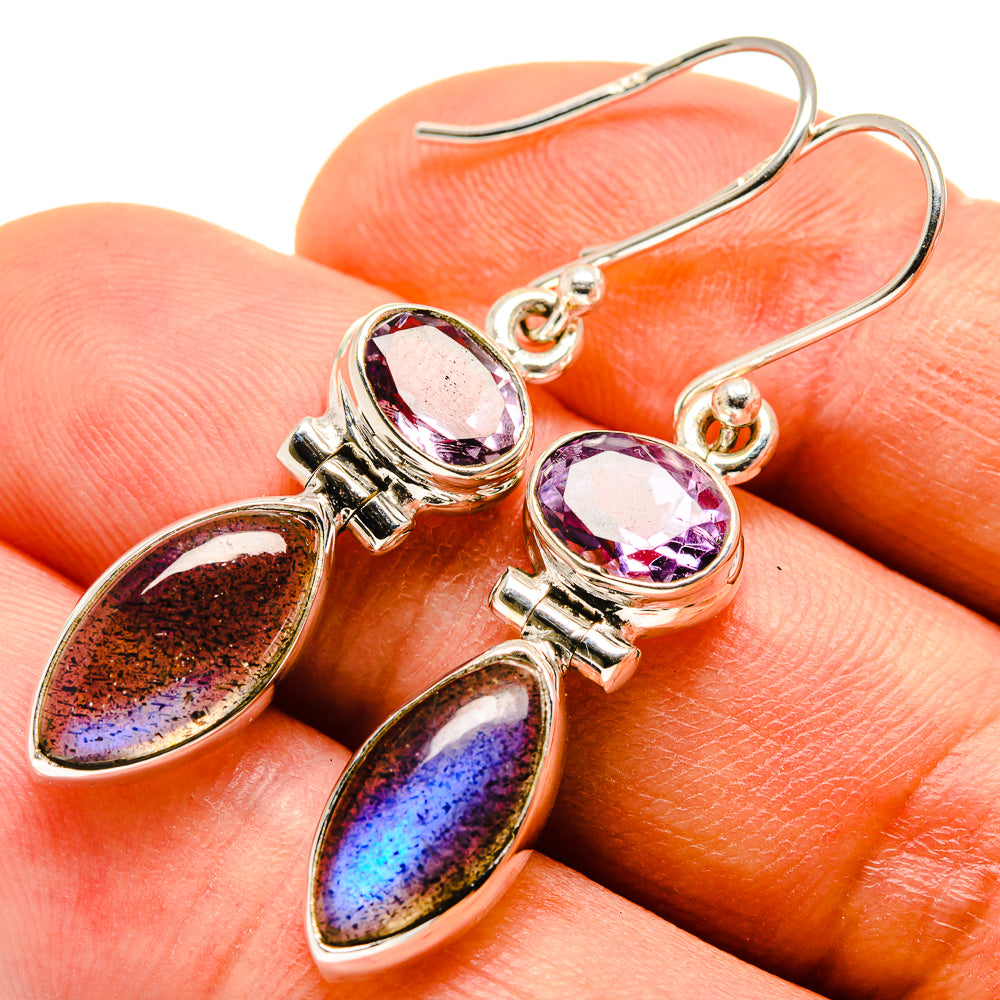 Labradorite Earrings handcrafted by Ana Silver Co - EARR414080