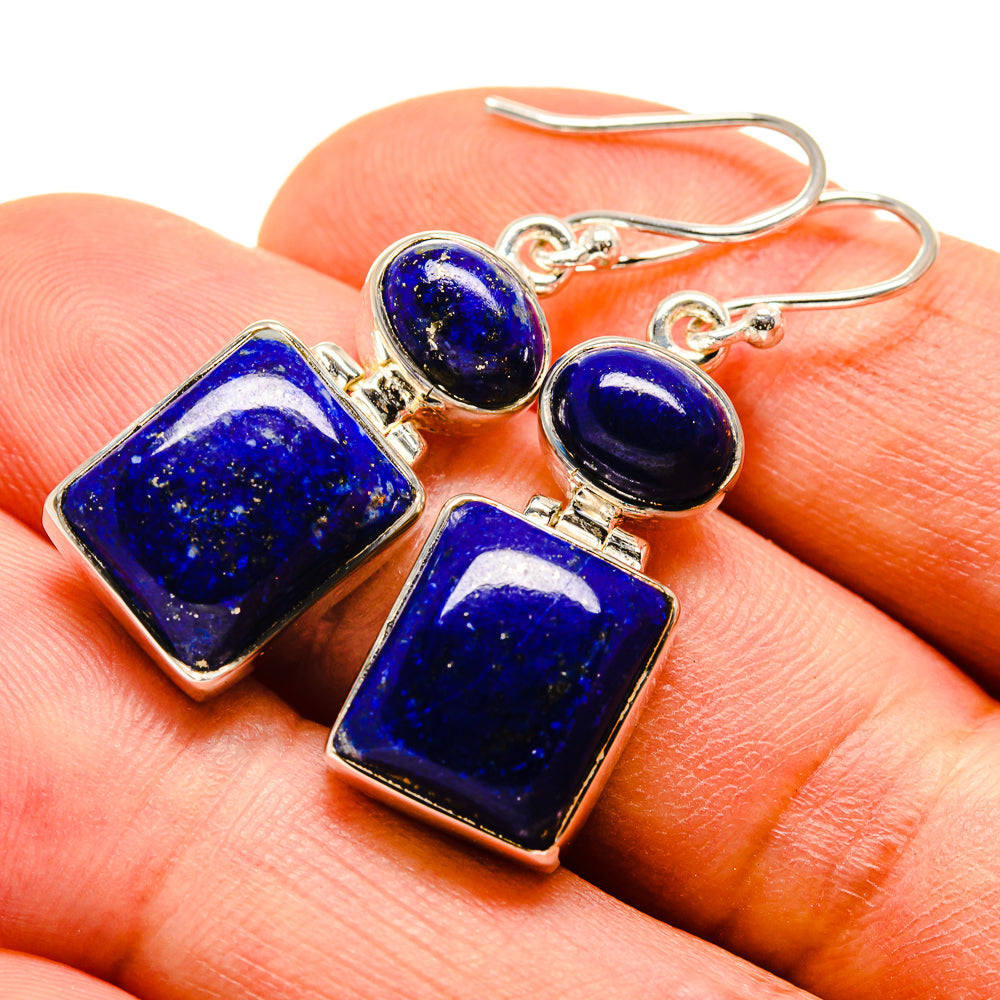 Lapis Lazuli Earrings handcrafted by Ana Silver Co - EARR414088