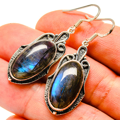 Labradorite Earrings handcrafted by Ana Silver Co - EARR414094