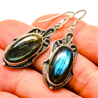 Labradorite Earrings handcrafted by Ana Silver Co - EARR414096