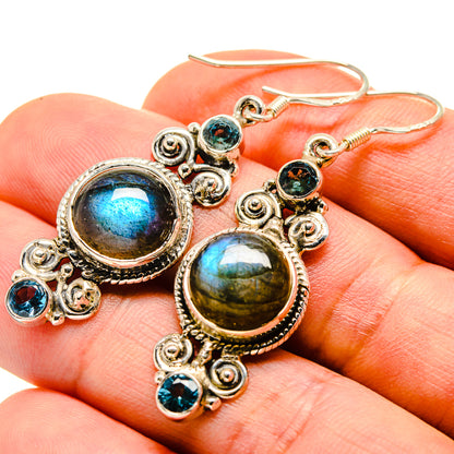 Labradorite Earrings handcrafted by Ana Silver Co - EARR414097
