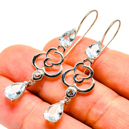 Blue Topaz Earrings handcrafted by Ana Silver Co - EARR414107