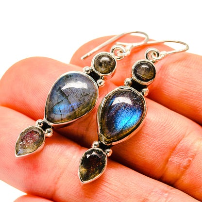 Labradorite Earrings handcrafted by Ana Silver Co - EARR414110