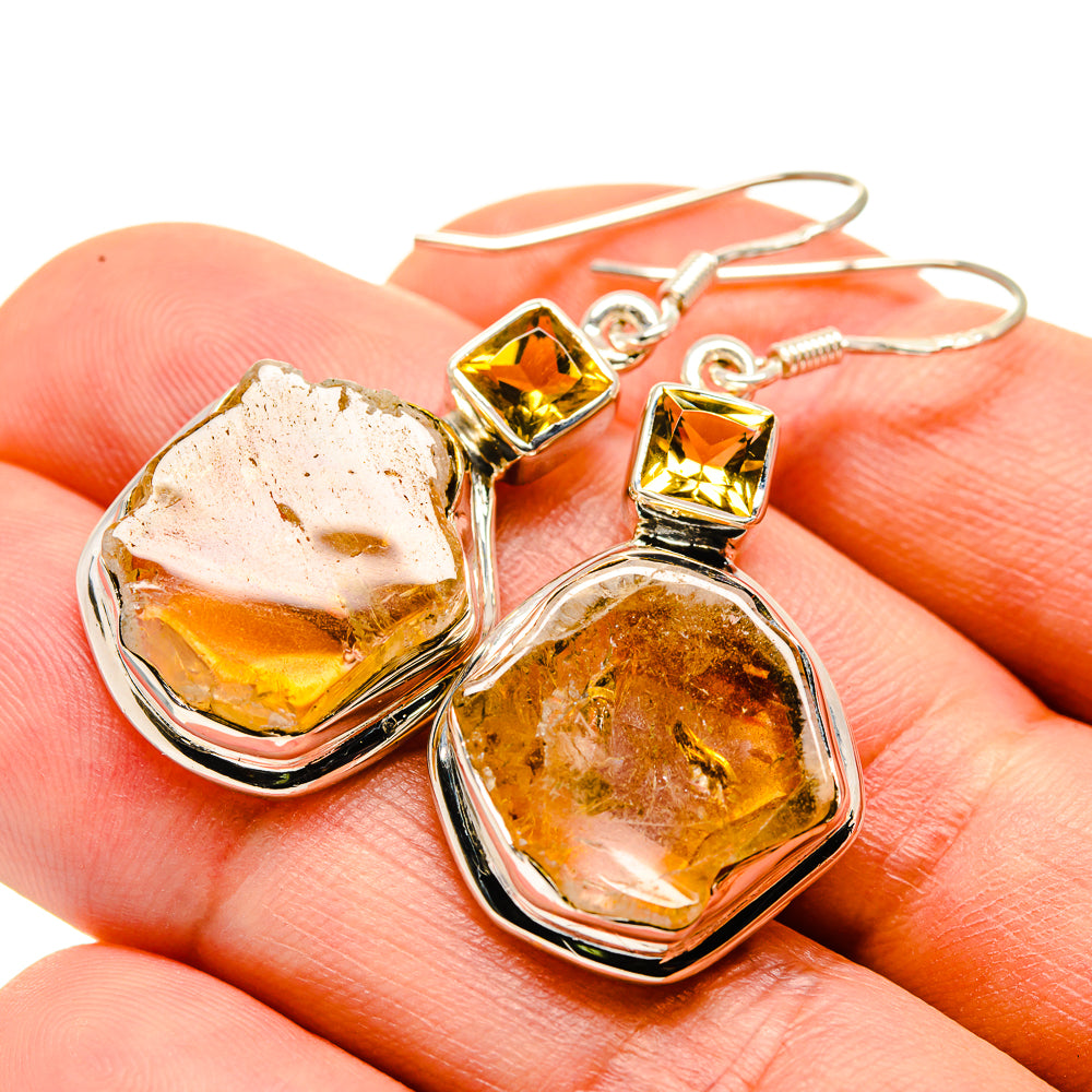 Citrine Earrings handcrafted by Ana Silver Co - EARR414112