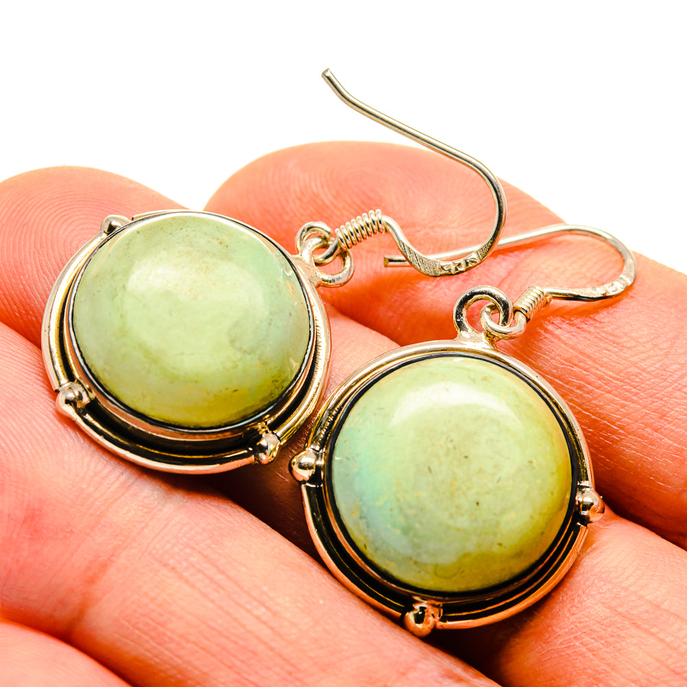 Arizona Turquoise Earrings handcrafted by Ana Silver Co - EARR414115