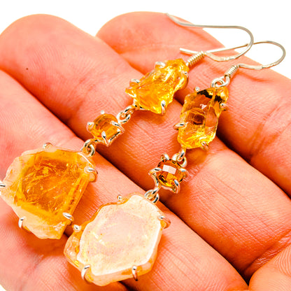 Citrine Earrings handcrafted by Ana Silver Co - EARR414118