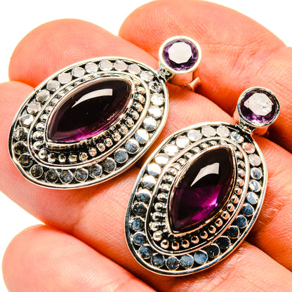 Amethyst Earrings handcrafted by Ana Silver Co - EARR414123