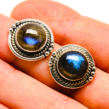 Labradorite Earrings handcrafted by Ana Silver Co - EARR414128