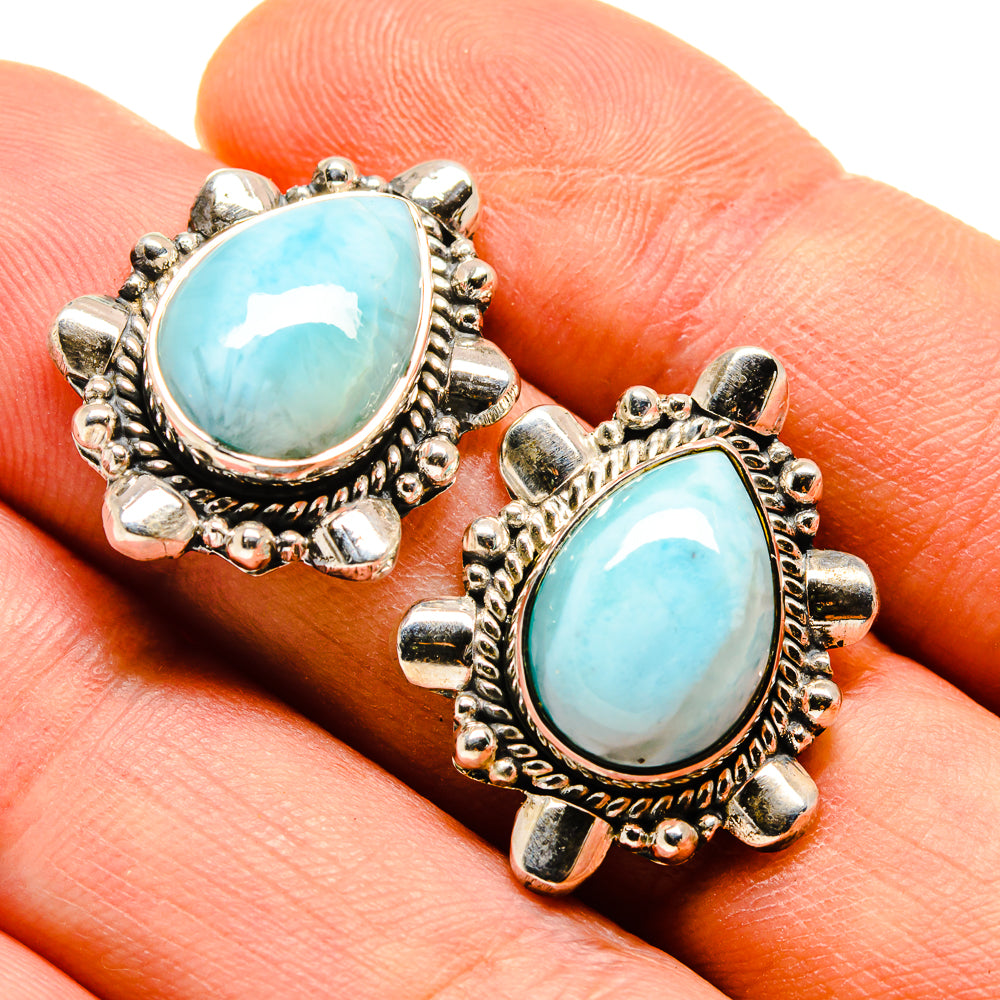 Larimar Earrings handcrafted by Ana Silver Co - EARR414131