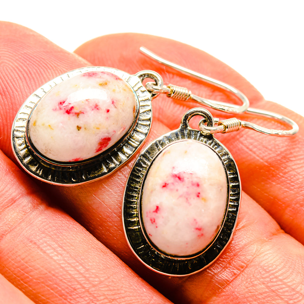 Thulite Earrings handcrafted by Ana Silver Co - EARR414145