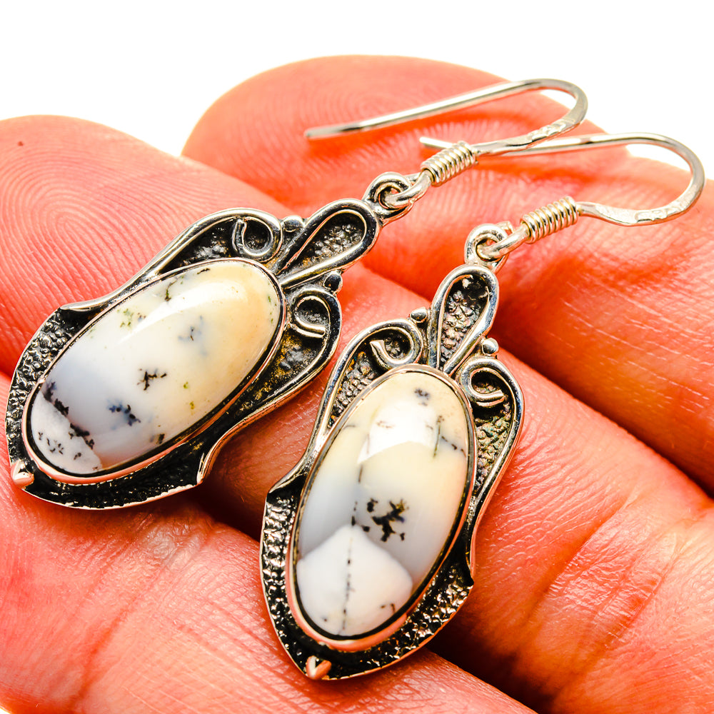 Dendritic Opal Earrings handcrafted by Ana Silver Co - EARR414146