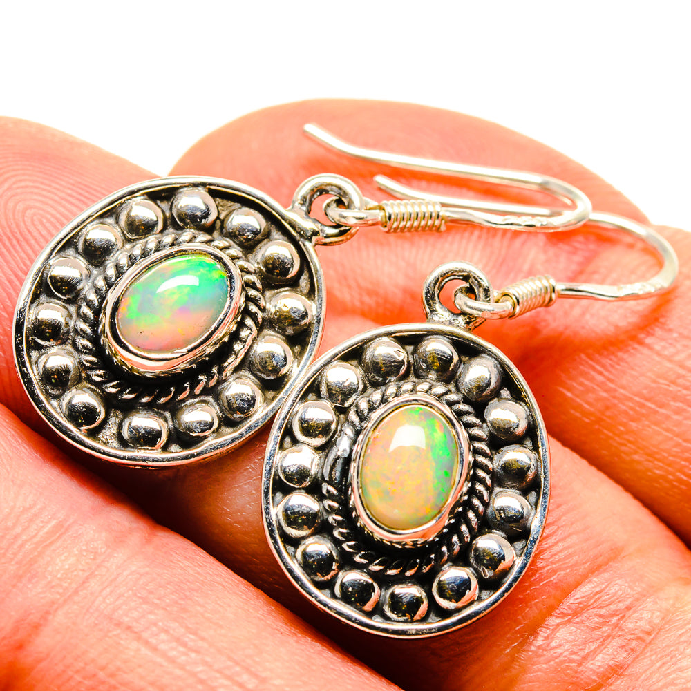 Ethiopian Opal Earrings handcrafted by Ana Silver Co - EARR414152