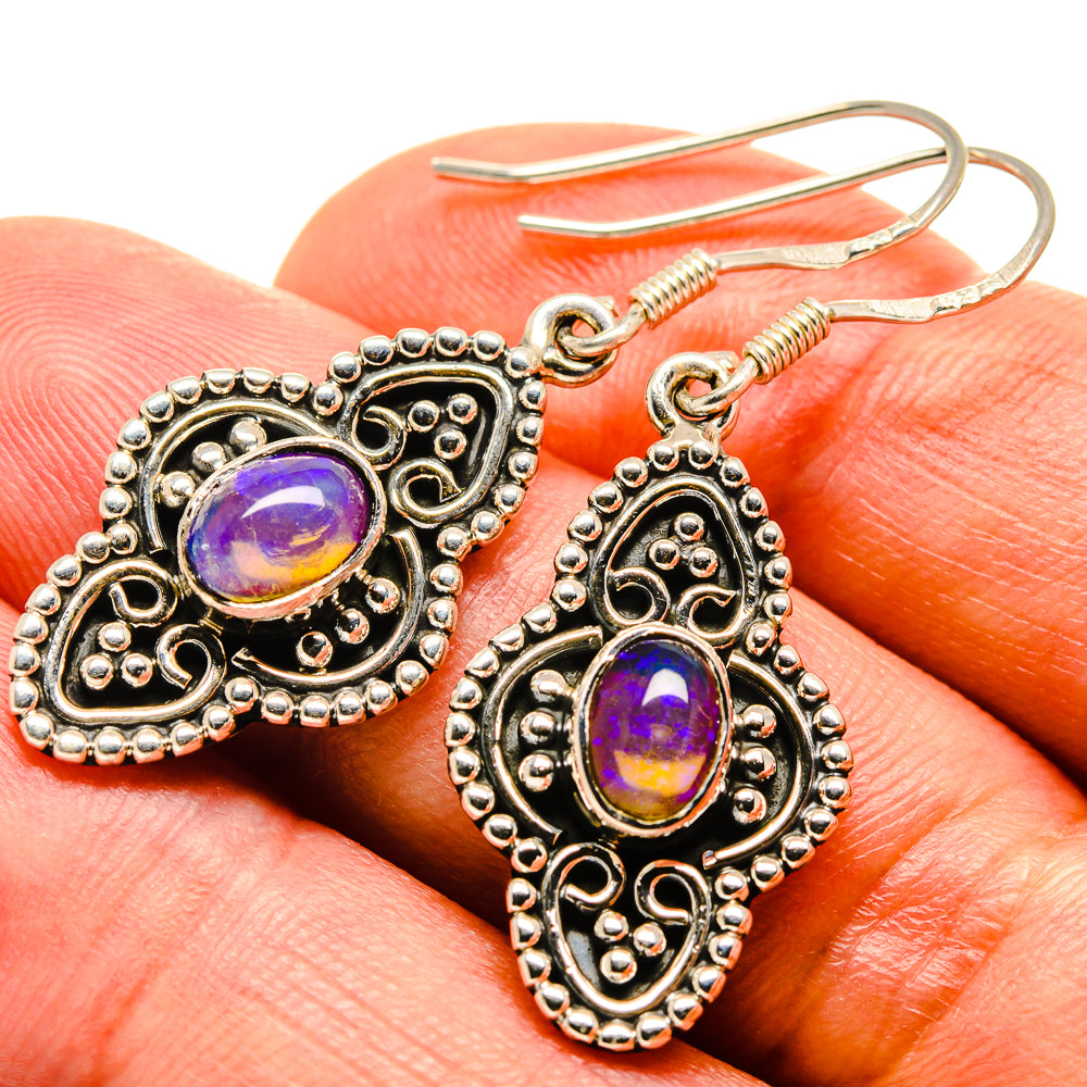 Ethiopian Opal Earrings handcrafted by Ana Silver Co - EARR414154