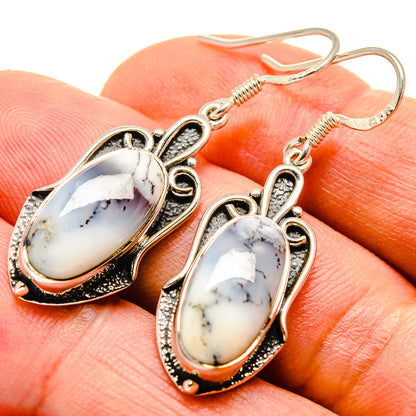 Dendritic Opal Earrings handcrafted by Ana Silver Co - EARR414159