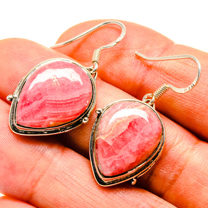 Rhodochrosite Earrings handcrafted by Ana Silver Co - EARR414173