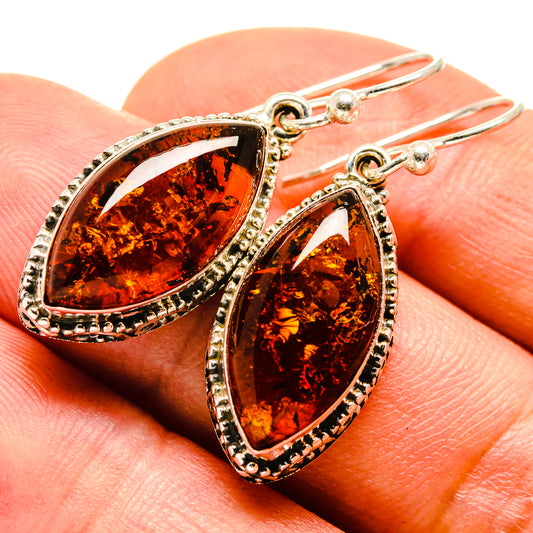 Baltic Amber Earrings handcrafted by Ana Silver Co - EARR414176