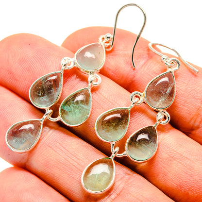 Aqua Chalcedony Earrings handcrafted by Ana Silver Co - EARR414190