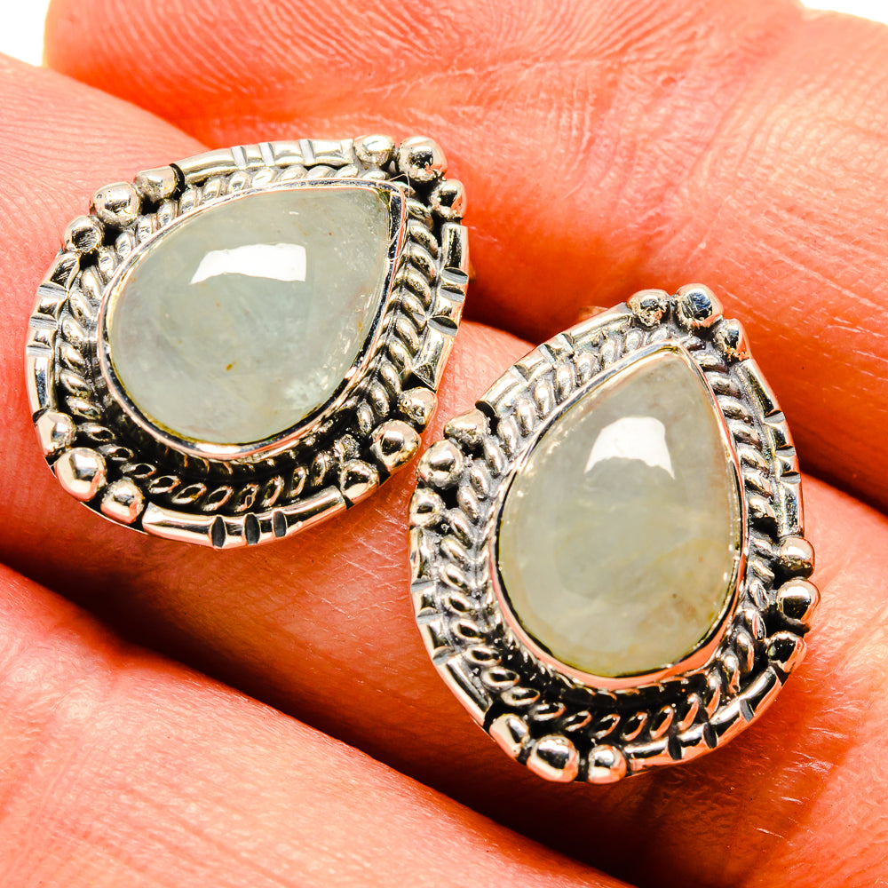 Aquamarine Earrings handcrafted by Ana Silver Co - EARR414196