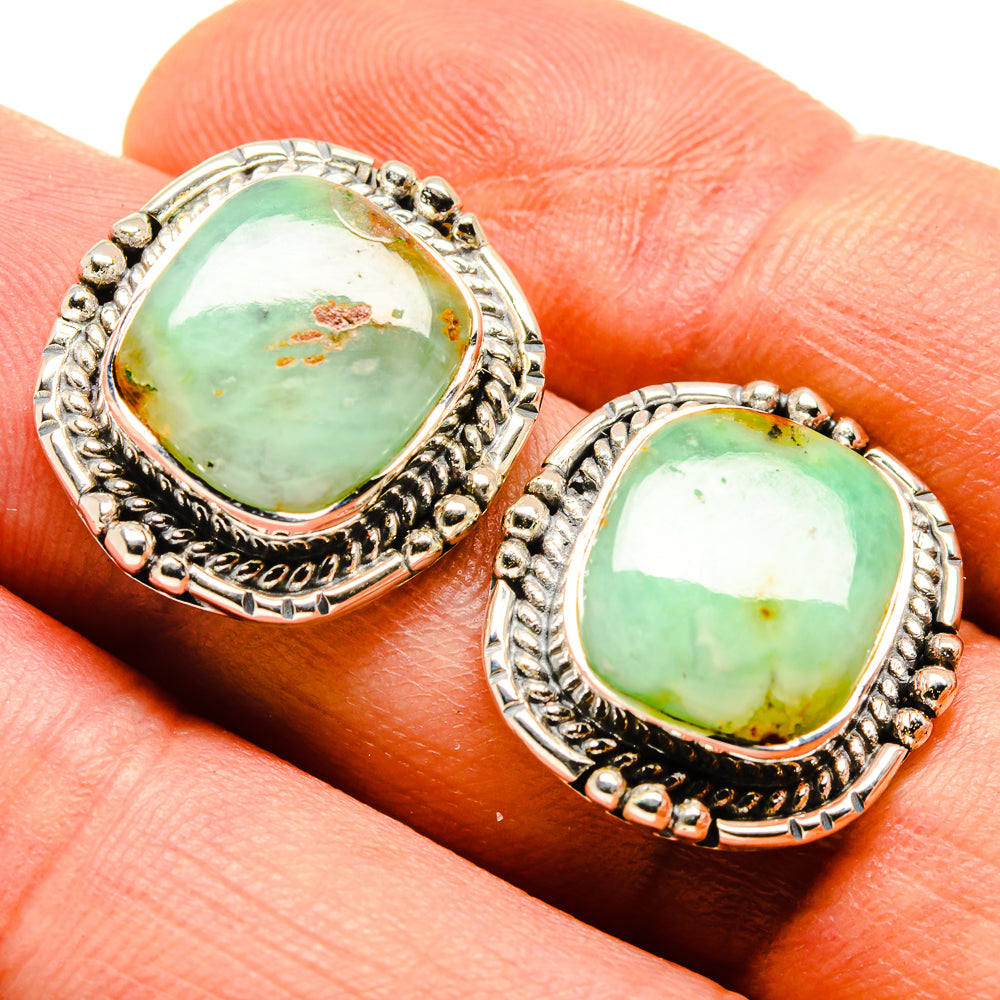 Aquaprase Earrings handcrafted by Ana Silver Co - EARR414215