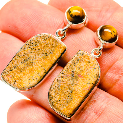 Picture Jasper Earrings handcrafted by Ana Silver Co - EARR414217