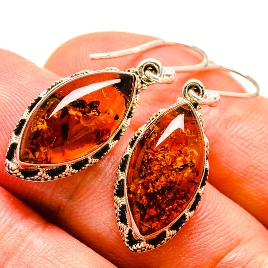 Baltic Amber Earrings handcrafted by Ana Silver Co - EARR414225
