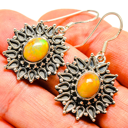 Ethiopian Opal Earrings handcrafted by Ana Silver Co - EARR414231