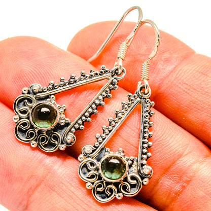 Green Tourmaline Earrings handcrafted by Ana Silver Co - EARR414241