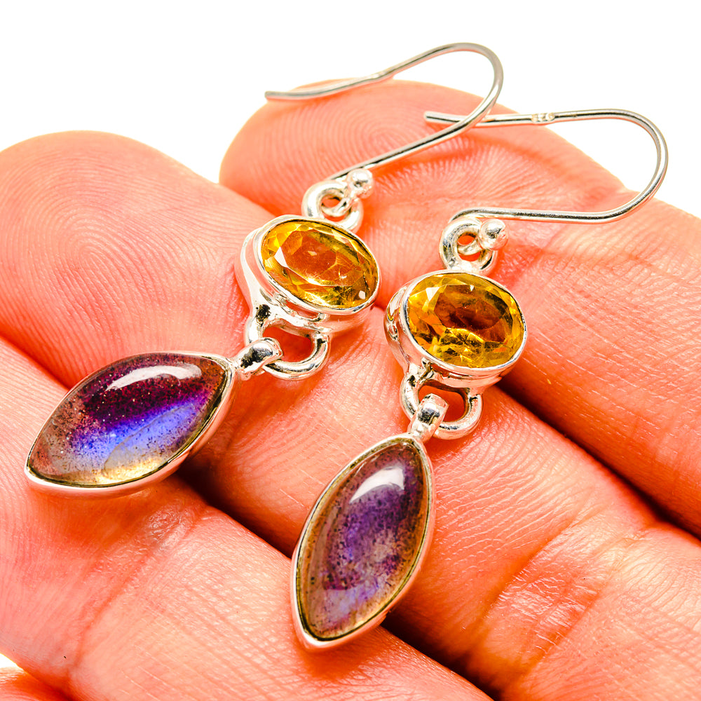 Labradorite Earrings handcrafted by Ana Silver Co - EARR414246