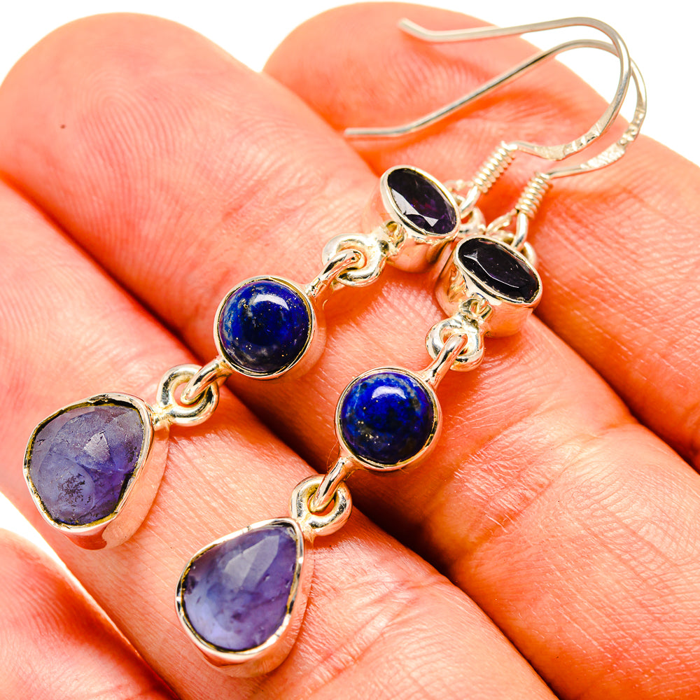 Tanzanite Earrings handcrafted by Ana Silver Co - EARR414249