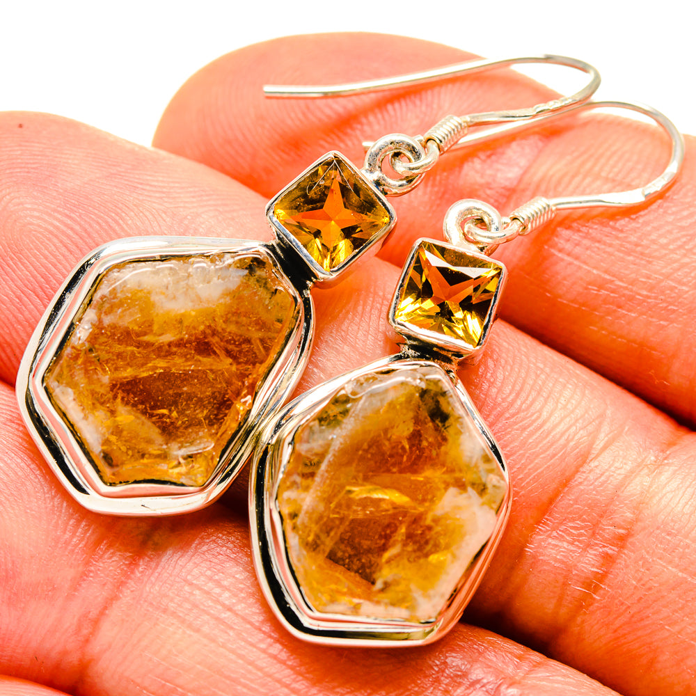 Citrine Earrings handcrafted by Ana Silver Co - EARR414255