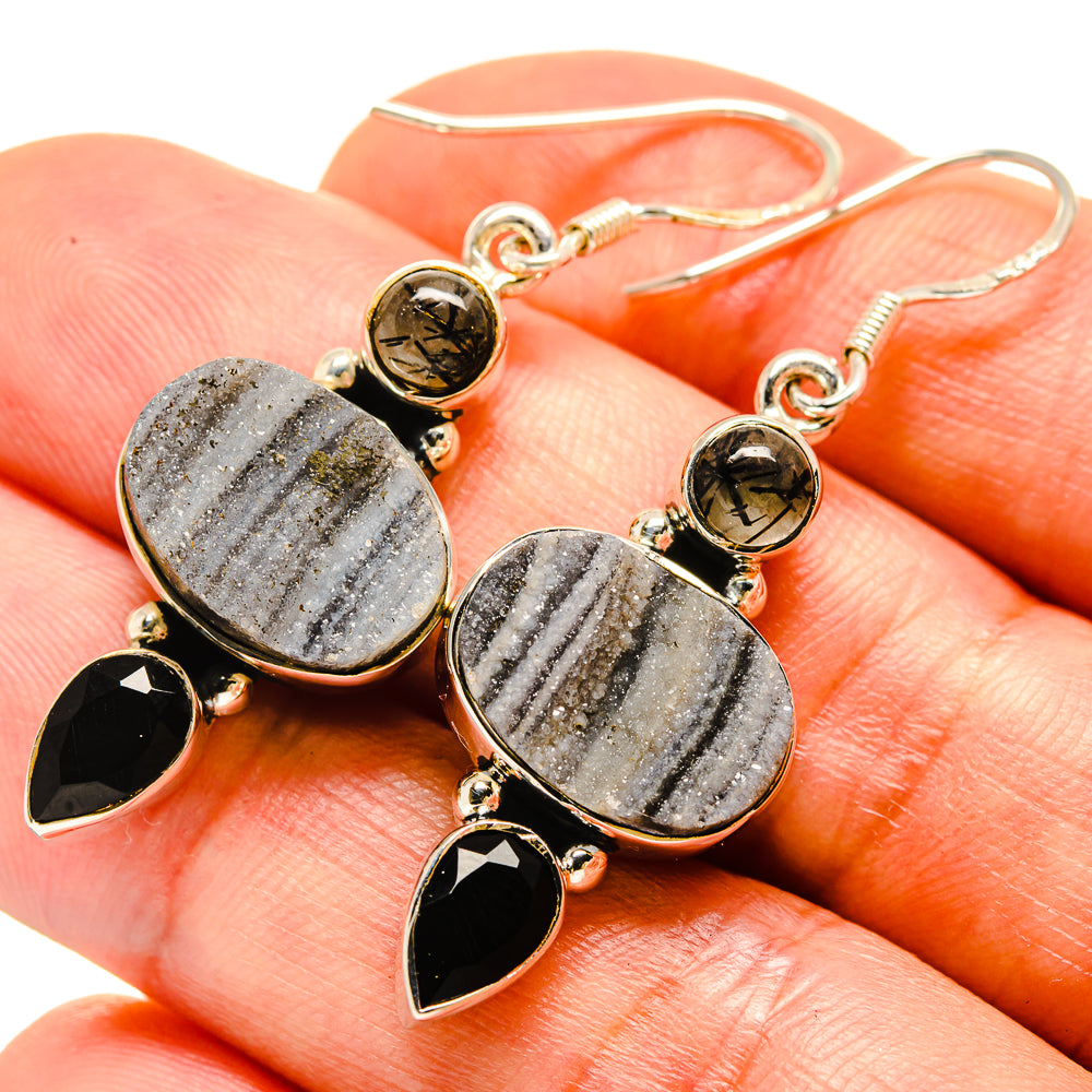 Desert Druzy Earrings handcrafted by Ana Silver Co - EARR414260