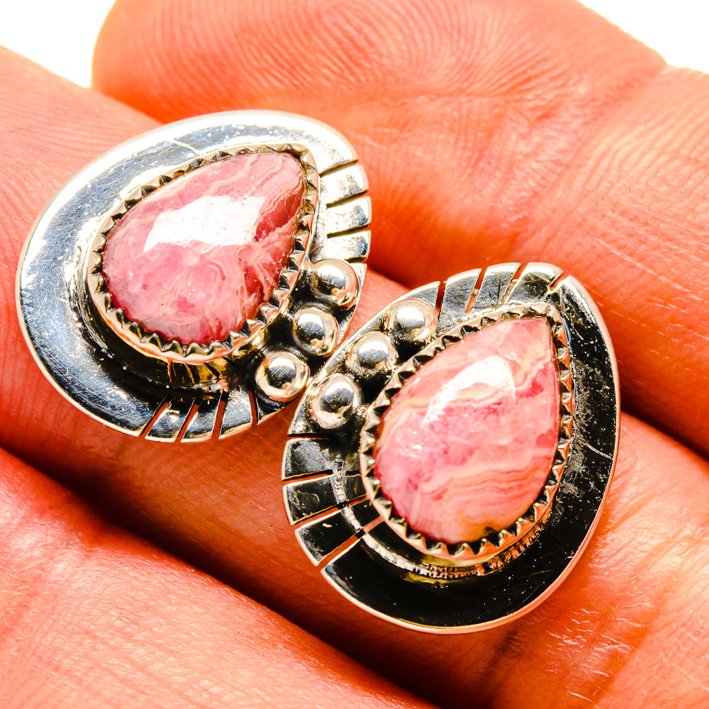 Rhodochrosite Earrings handcrafted by Ana Silver Co - EARR414268
