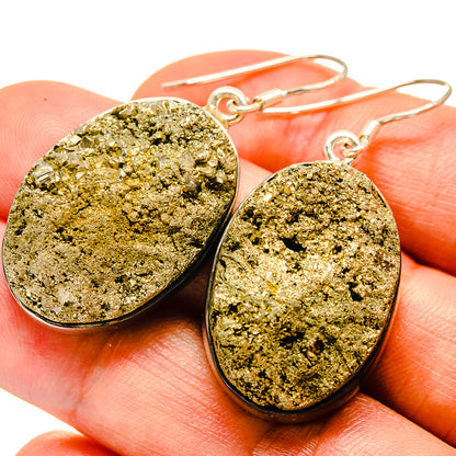 Pyrite Earrings handcrafted by Ana Silver Co - EARR414277