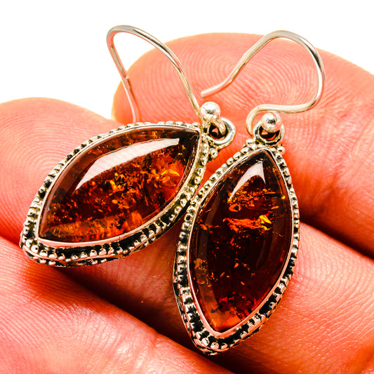 Baltic Amber Earrings handcrafted by Ana Silver Co - EARR414306