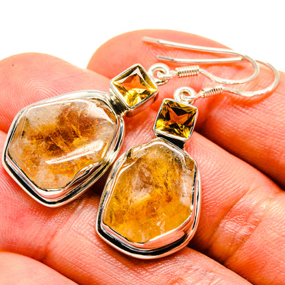Citrine Earrings handcrafted by Ana Silver Co - EARR414307