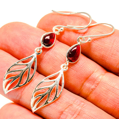Garnet Earrings handcrafted by Ana Silver Co - EARR414311