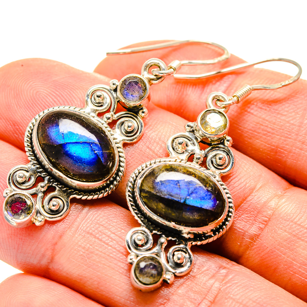 Labradorite Earrings handcrafted by Ana Silver Co - EARR414313