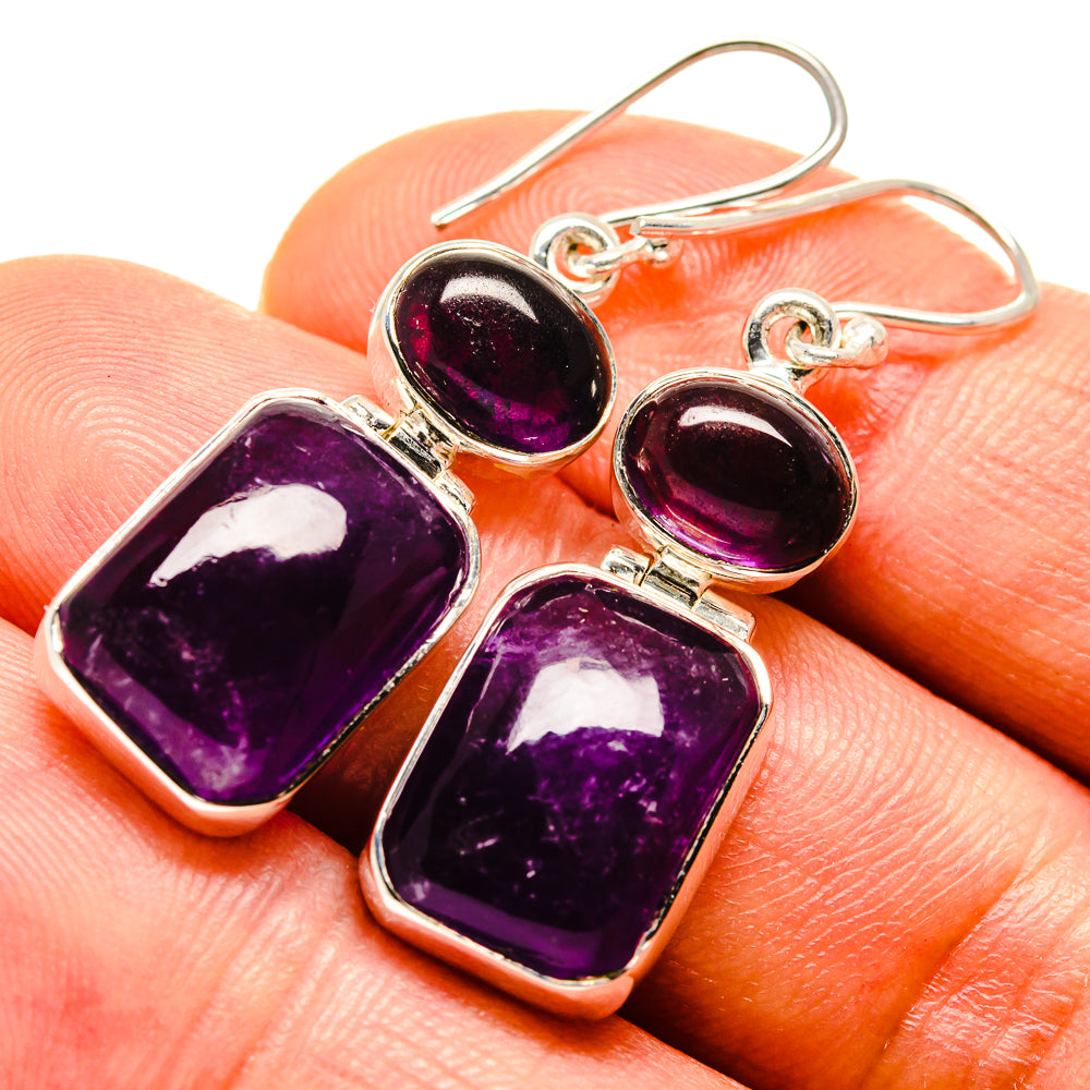 Amethyst Earrings handcrafted by Ana Silver Co - EARR414320