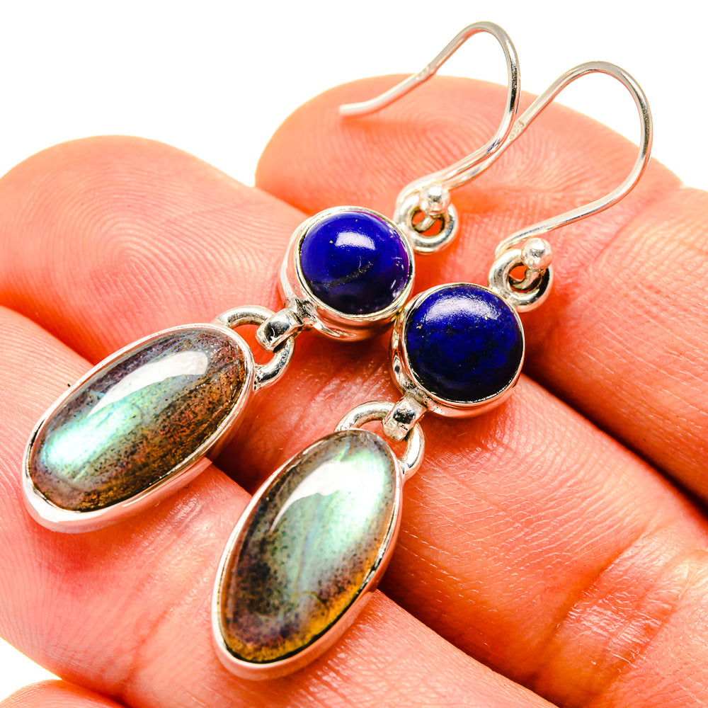 Labradorite Earrings handcrafted by Ana Silver Co - EARR414321