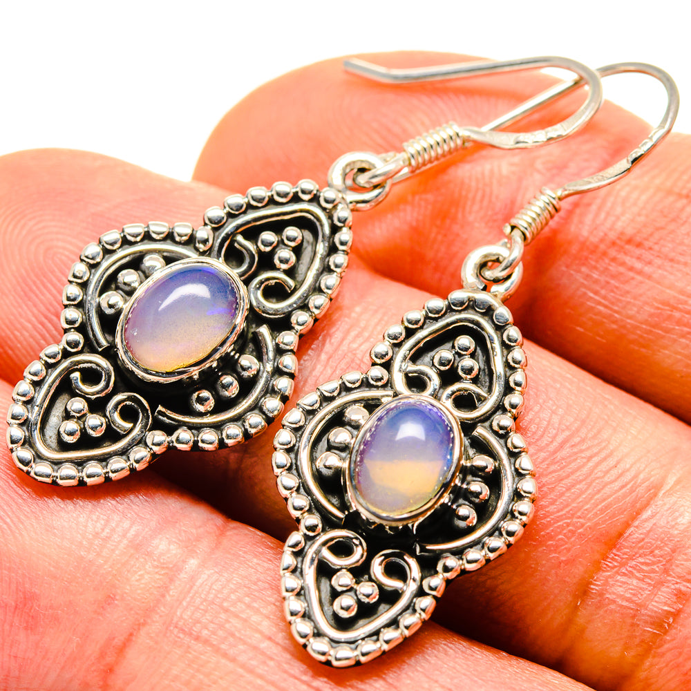 Ethiopian Opal Earrings handcrafted by Ana Silver Co - EARR414333